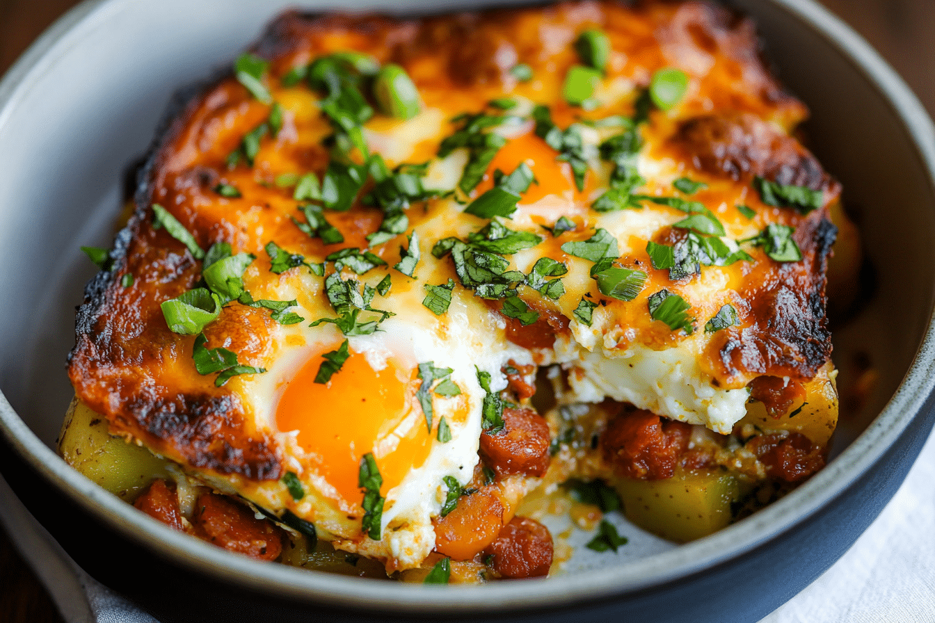 Chorizo & Potato Egg Casserole