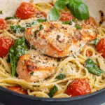 Boursin Tomato Pasta with Salmon
