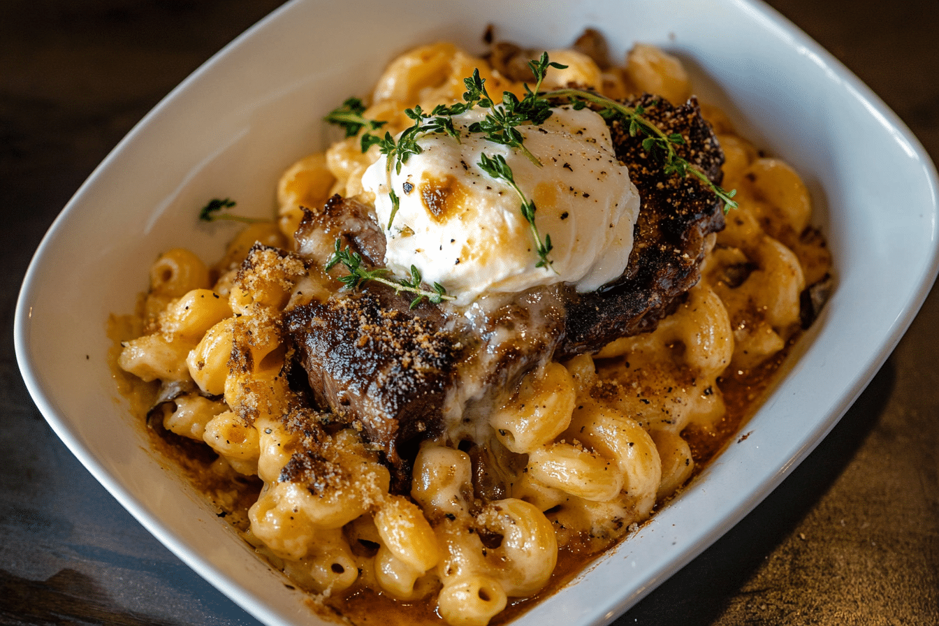 Short Rib Beecher's Mac and Cheese with Burrata