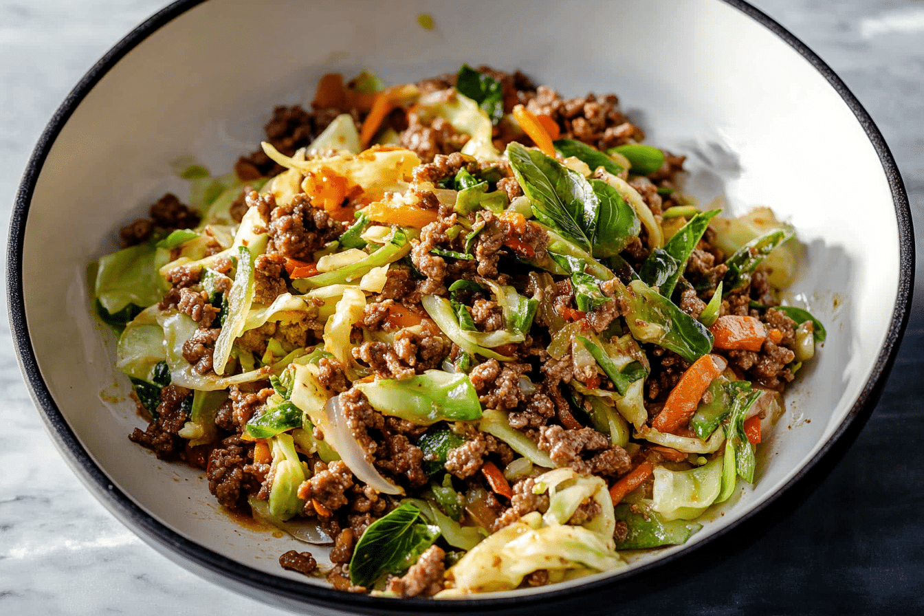 Easy Ground Beef Stir Fry