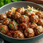 Meatballs in Tomato Maple Sauce