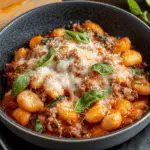 Cheesy Bolognese Gnocchi Bake