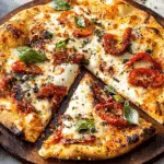 Calabrian Chili Roasted Red Pepper PizzaCalabrian Chili Roasted Red Pepper Pizza