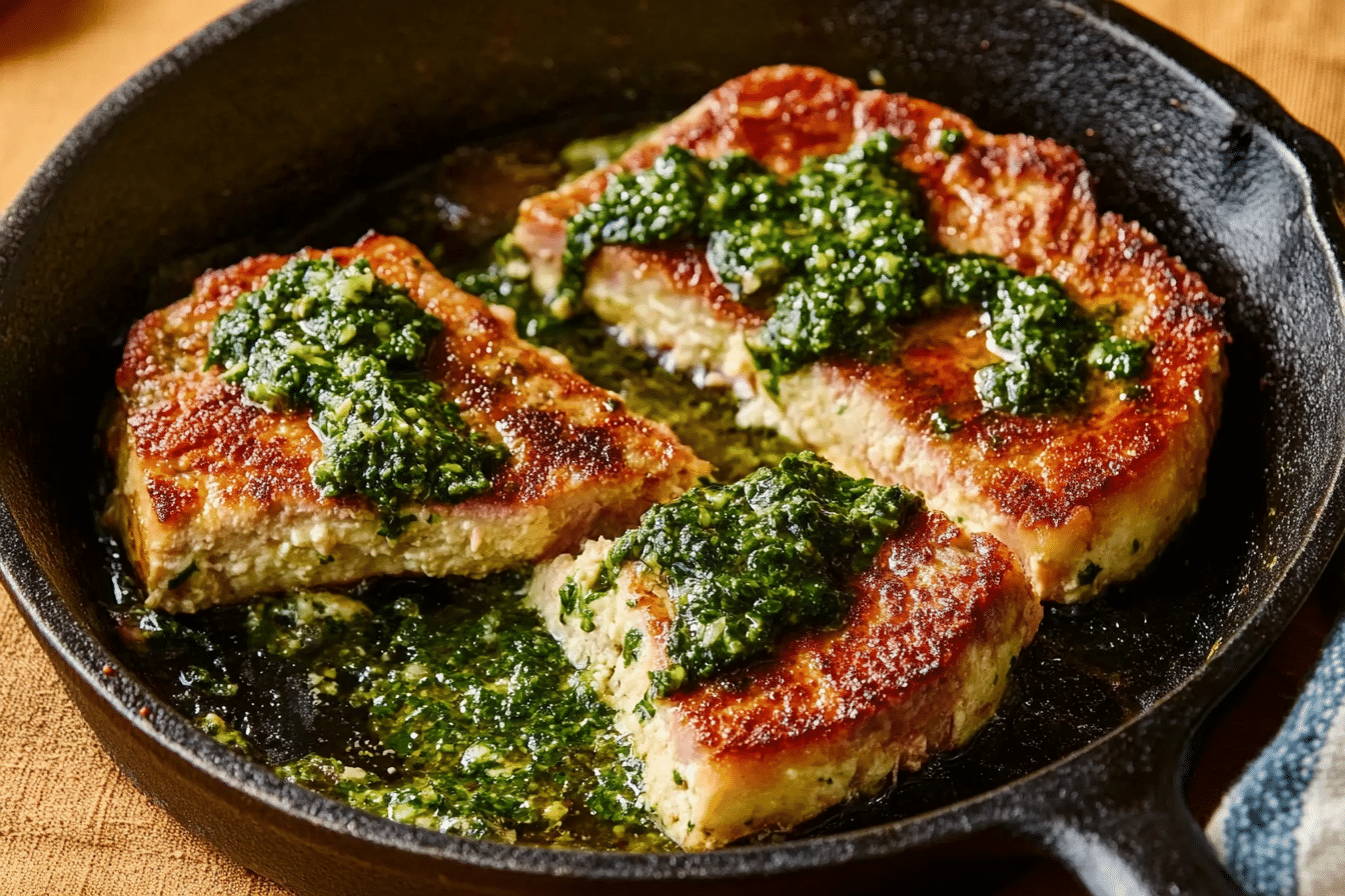 Cast Iron Provoleta with Chimichurri