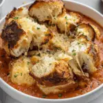 Chipotle Tomato Soup with Smoked Cheddar Pull Apart Bread