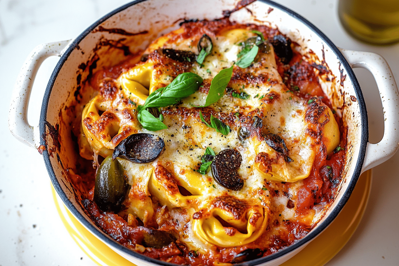 Supreme Pizza Tortellini Bake