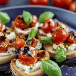 Ricotta Bruschetta with Roasted Tomatoes