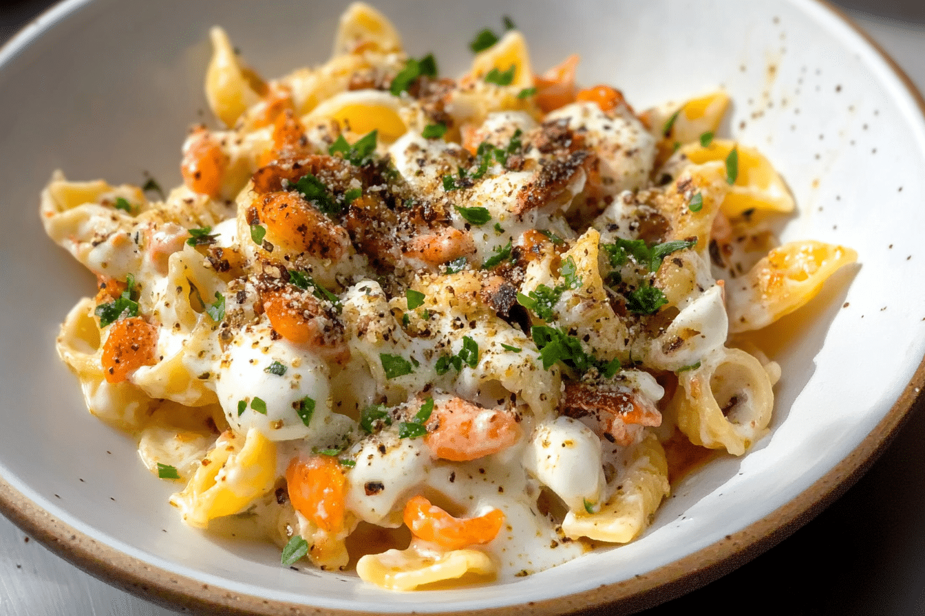 Yogurt Pasta (Macarona bi Laban)