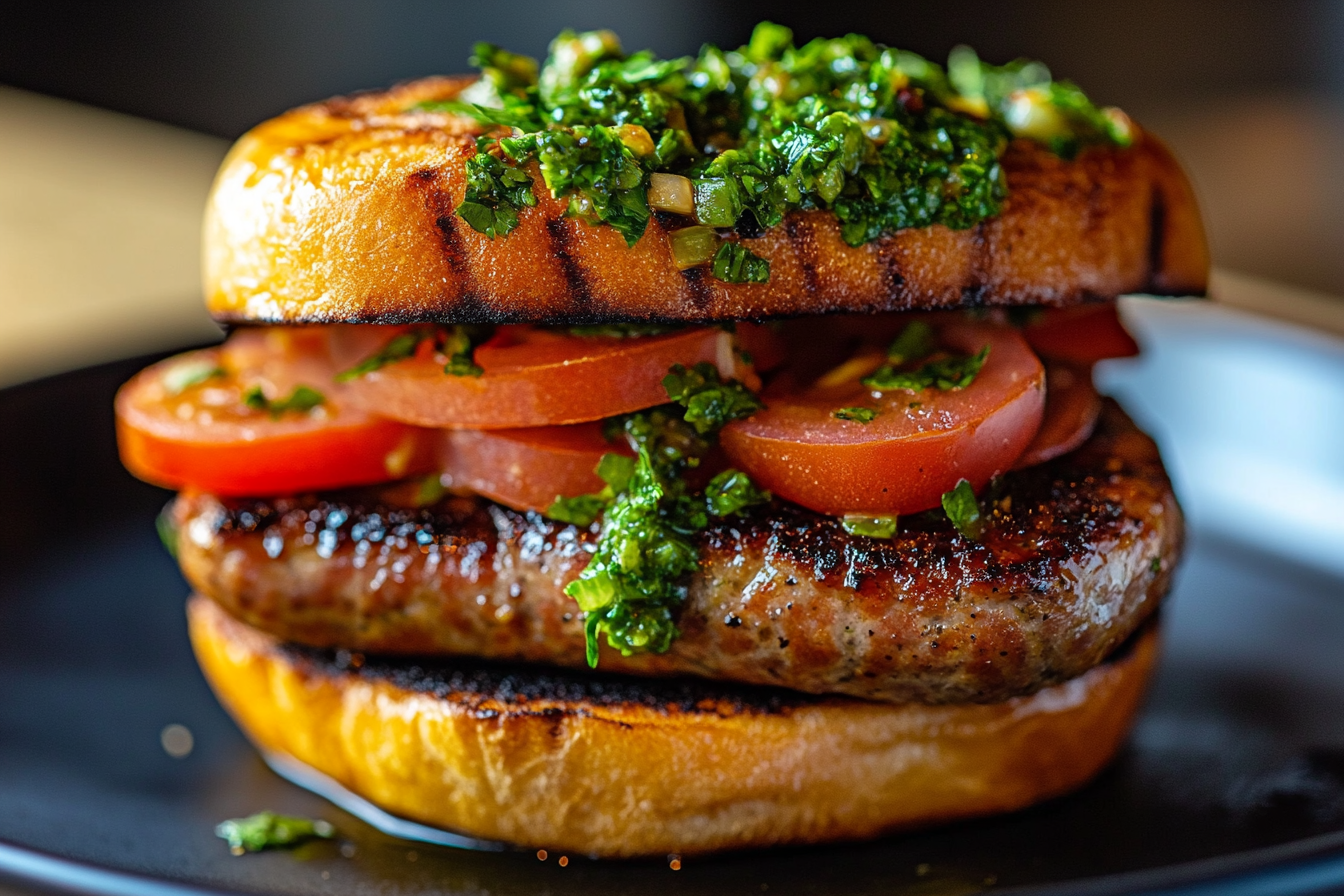 Smoked Sausage Chimichurri Sandwich Recipe
