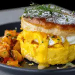 Soufflé Carbonara Breakfast Sammich