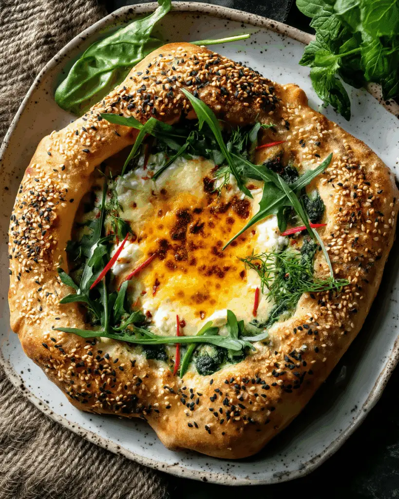Sesame Gouda Khachapuri