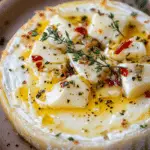 This Garlic Butter Baked Brie is the perfect quick and easy appetizer! With just a few ingredients, this creamy, garlicky, and herb-infused brie melts into cheesy perfection. Serve it warm with crostini or whole-grain crackers for a crowd-pleasing dish at any gathering!