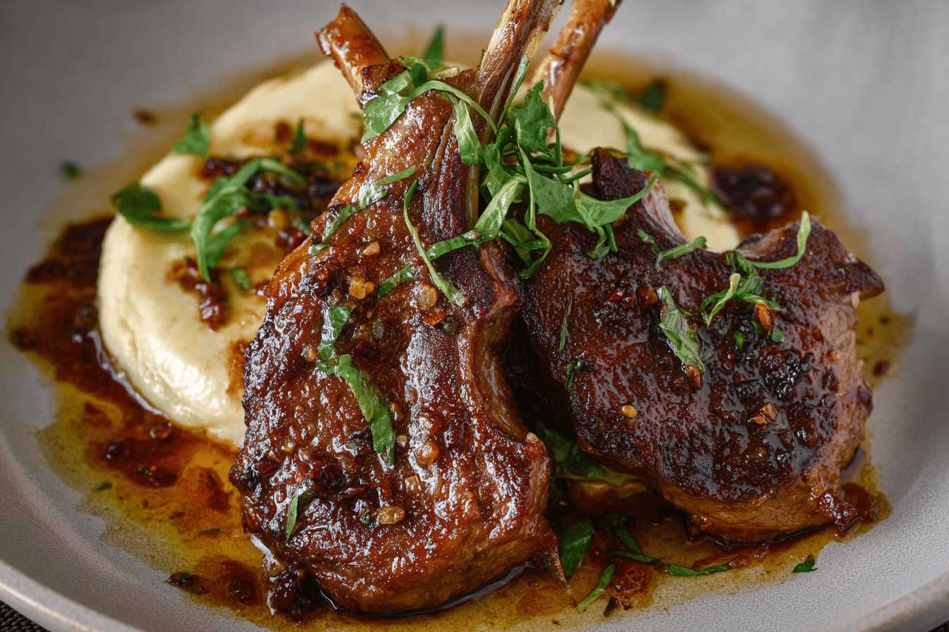 Honey Garlic Butter Lamb Cutlets
