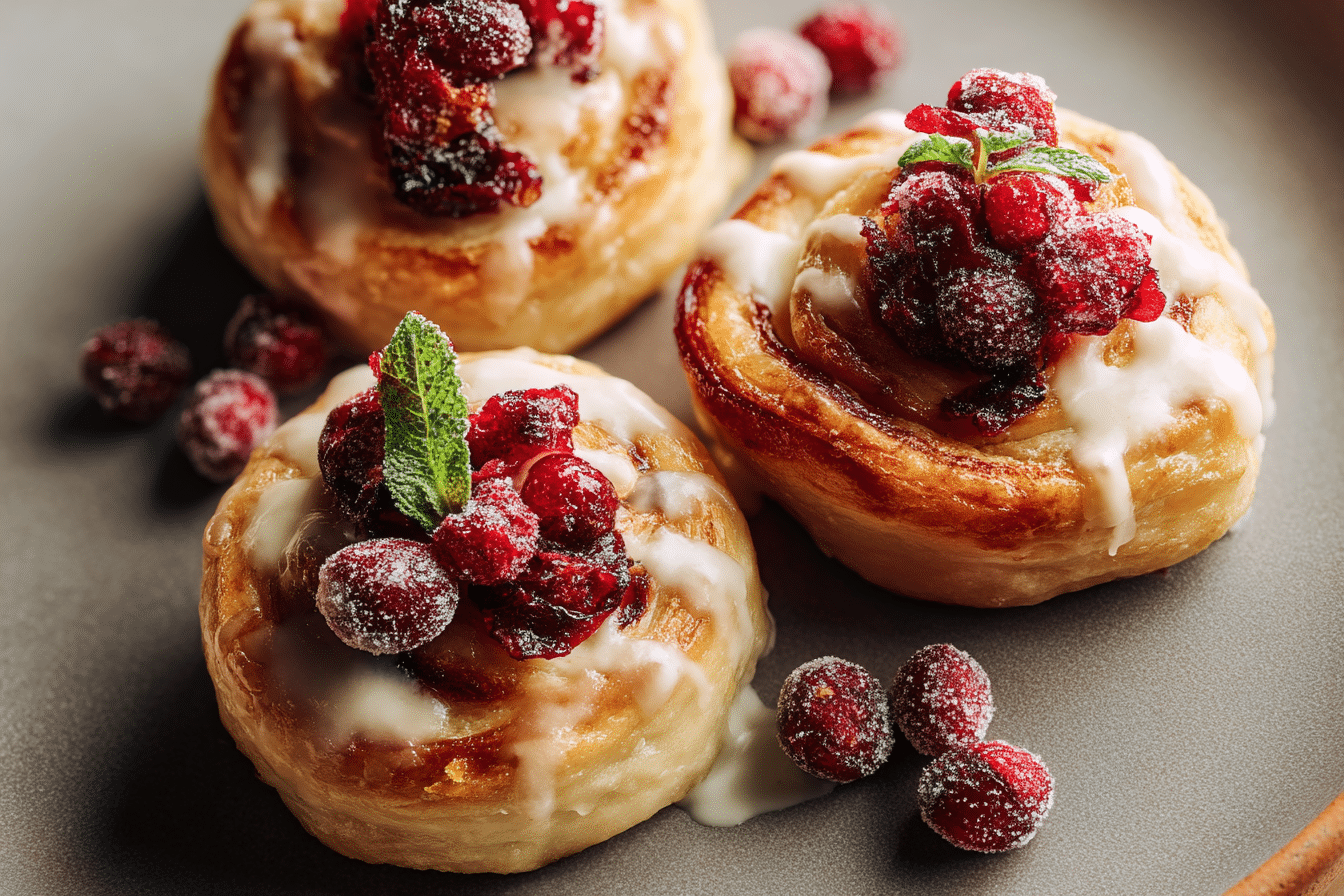 Cream Cheese Cranberry Danishes