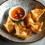 Crab Rangoons with Orange Sweet Chili Sauce