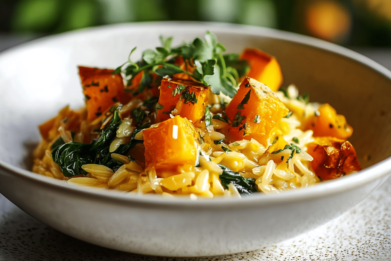 Creamy Butternut Squash Orzo