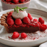Raspberry Chocolate Mascarpone Pie