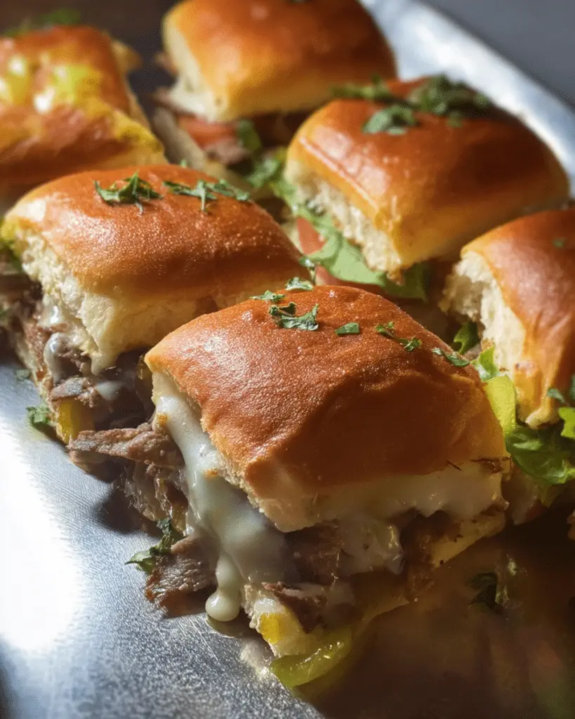 Philly Cheesesteak Sliders Ever