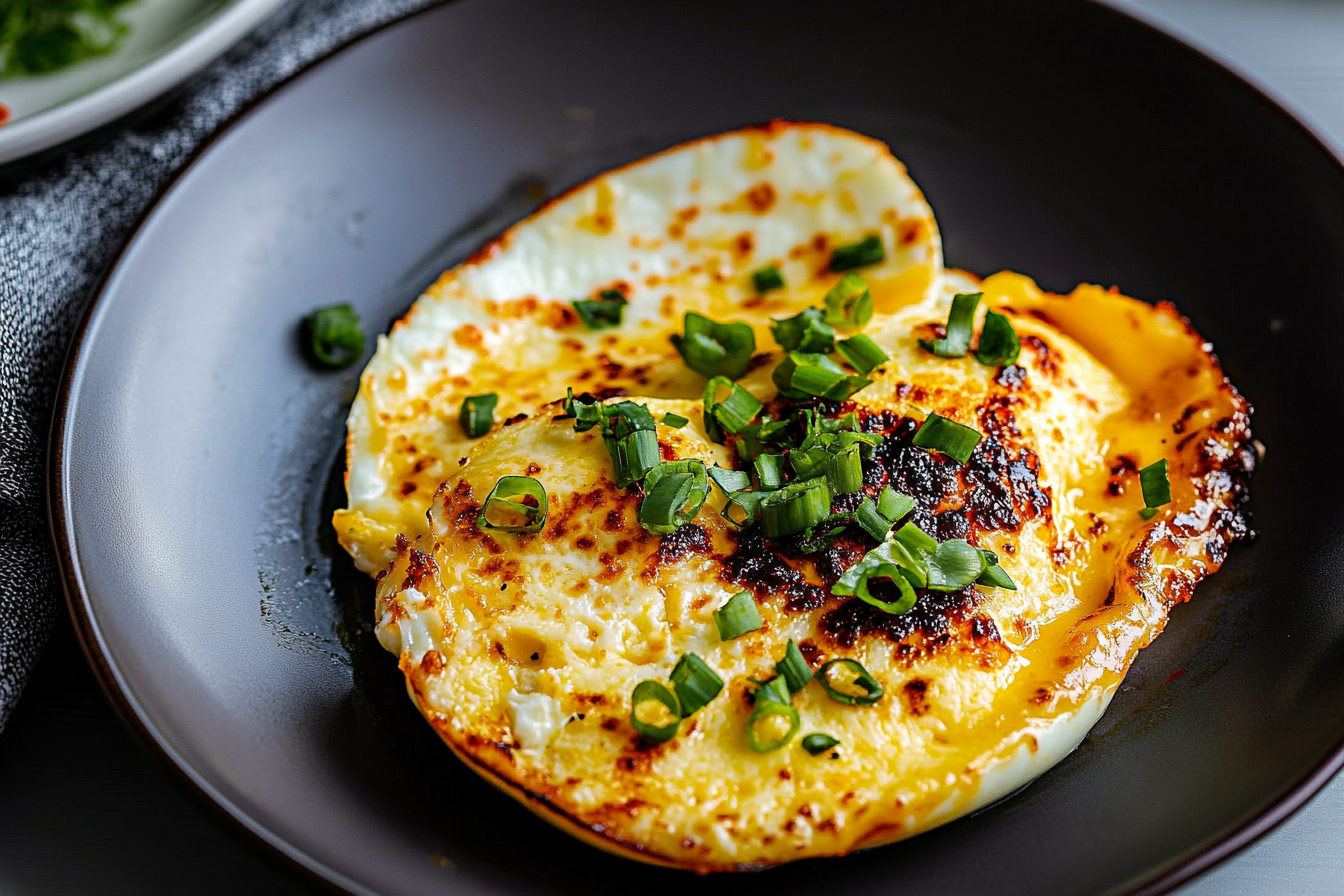 Crispy Cheese Chilli Oil Eggs
