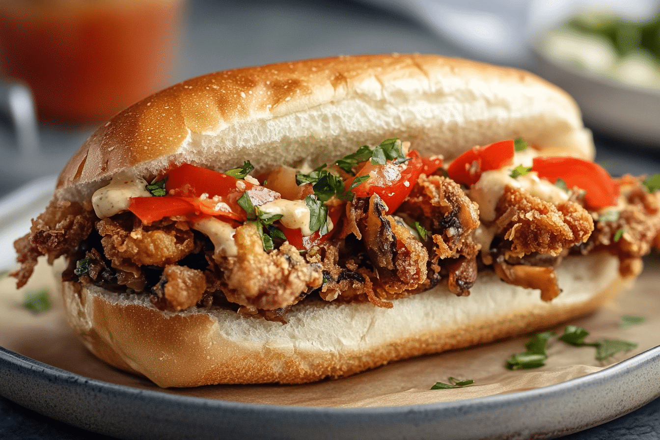 Oyster Mushroom Po' Boy