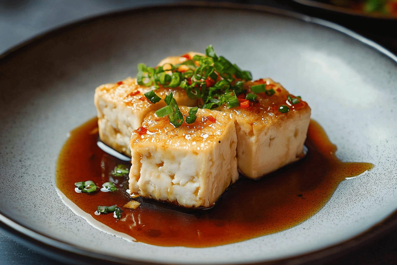 Air Fryer Agedashi Tofu