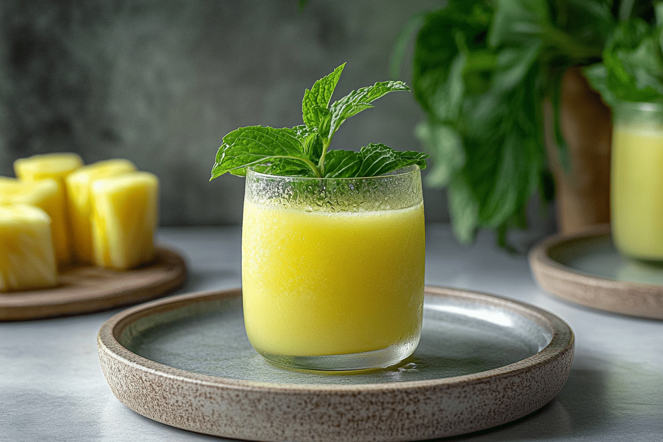 Pineapple Mint Juice