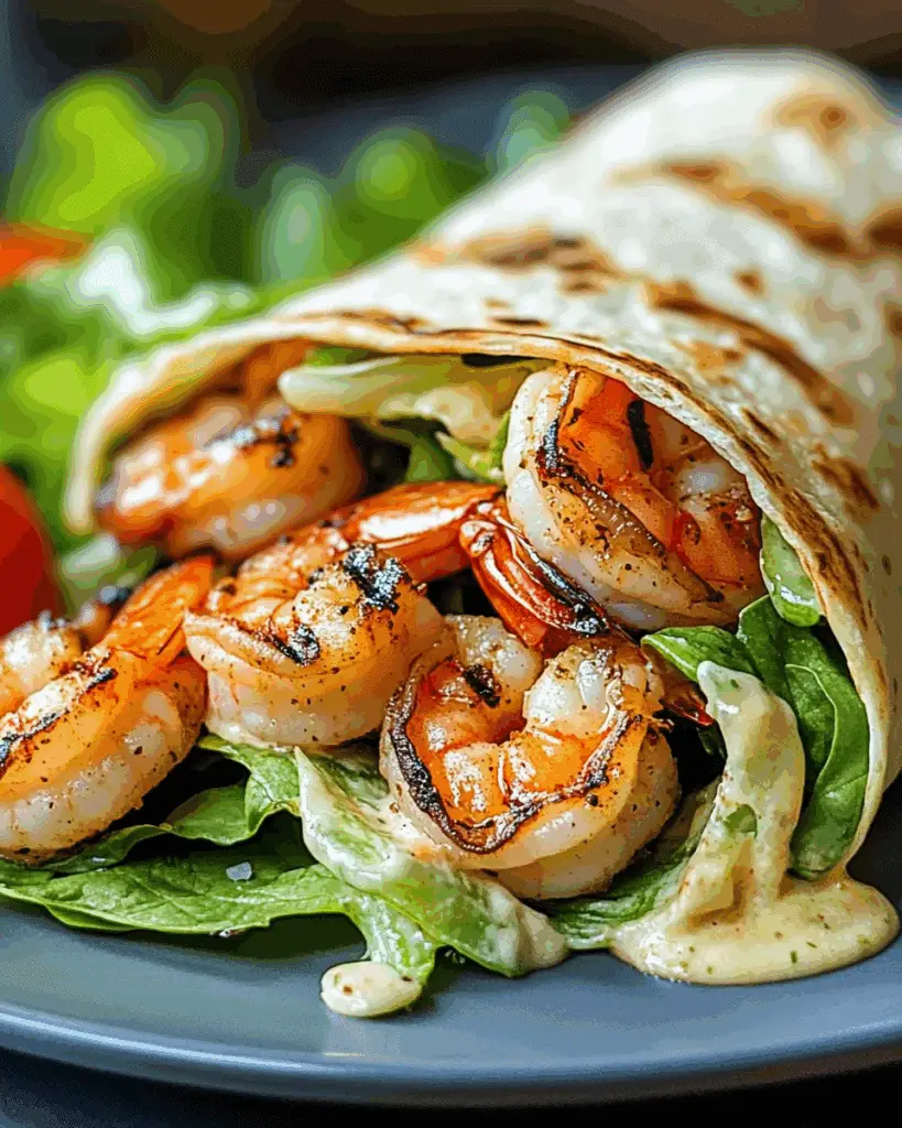 Shrimp Caesar Wraps