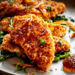 Baked Crunchy Hot Honey Chicken