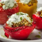 Greek Stuffed Peppers with Tzatziki Sauce