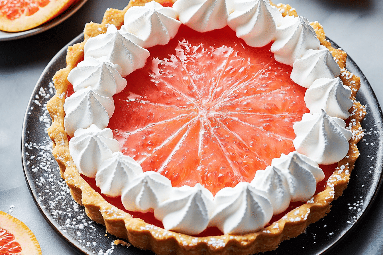 Grapefruit Meringue Tart
