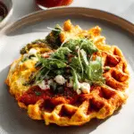 Egg Waffles with Goat Cheese