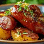 Sweet and Savory Glazed Sausage and Potatoes