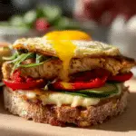 Baked Egg & Chicken Breakfast Sandwich