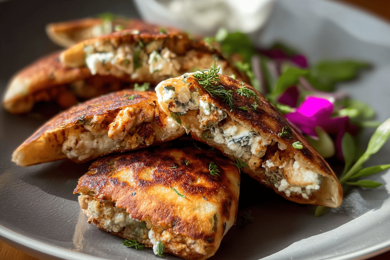 Crispy Meat-Stuffed Pitas