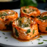 Stuffed Air Fryer Salmon Pinwheels