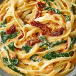 Spinach and Sun-Dried Tomato Linguine