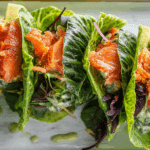 Smoked Salmon Caesar Wraps with Crunch
