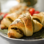 Festive Crescent Rolls with Pesto