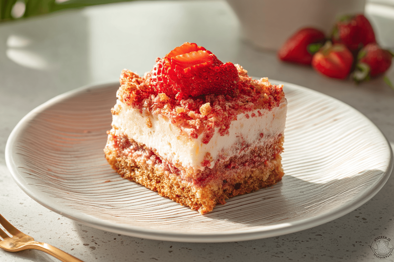 Strawberry Crunch Cake