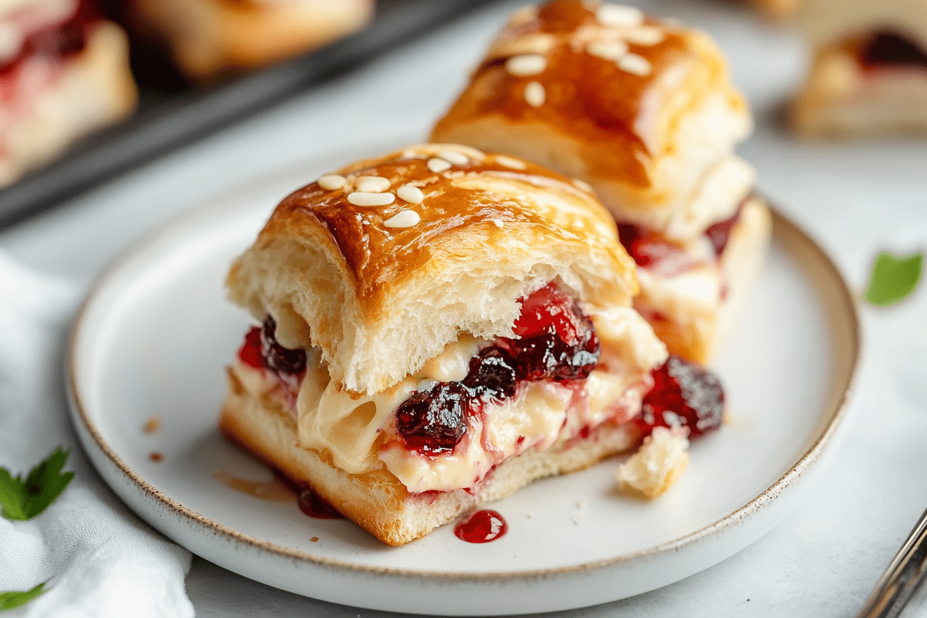 Cherry Cheese Danish Sliders