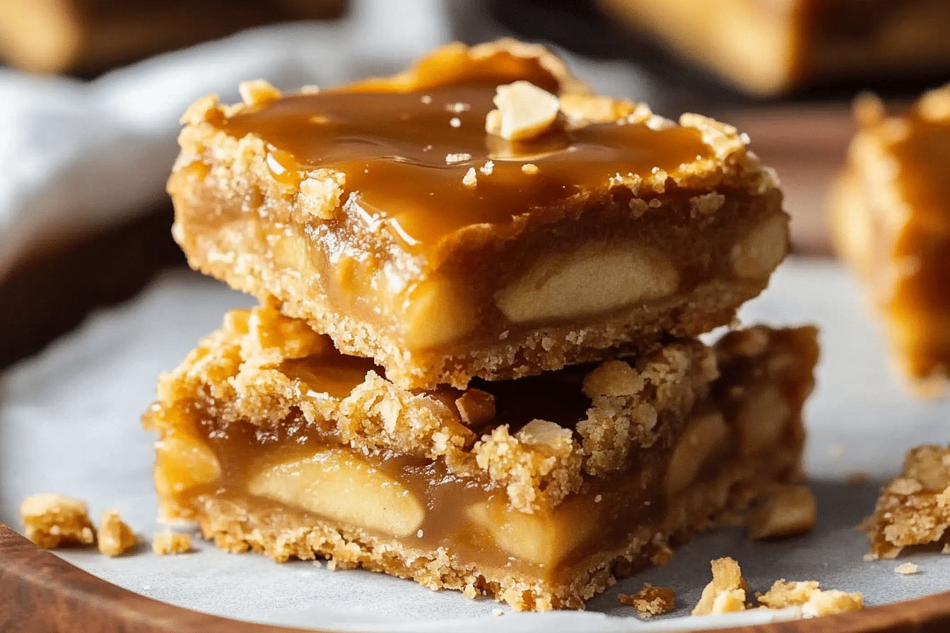 Salted Caramel Apple Pie Bars