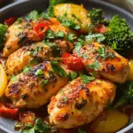 Roasted Red Pepper Lemon Chicken