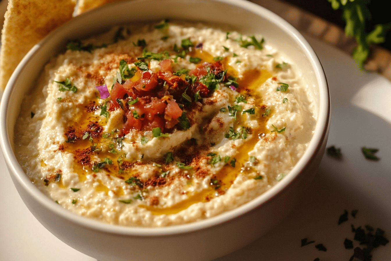Spicy Whipped Cottage Cheese Dip
