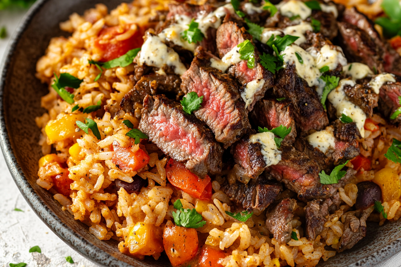 Steak & Queso Rice