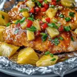 Teriyaki Chicken and Pineapple Foil Packets