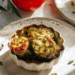Zucchini Pesto Parmesan Bakes