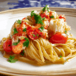 Buttered Lobster Pasta with Cherry Tomatoes