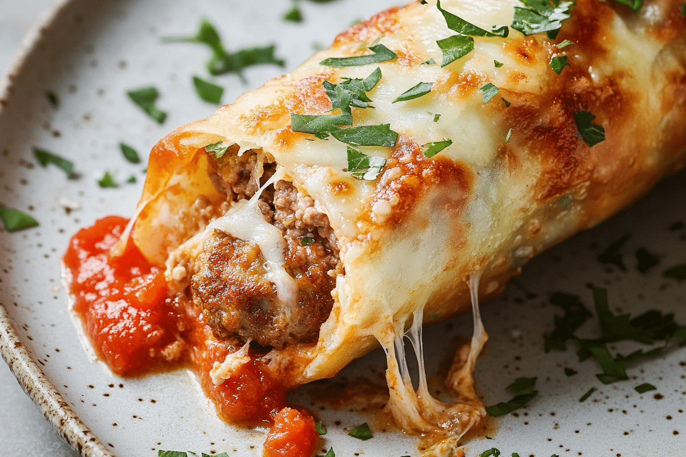 Meatball Egg Rolls