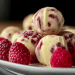 White Chocolate Raspberry Cheesecake Balls