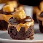 Easy Snickers Brownie Bites